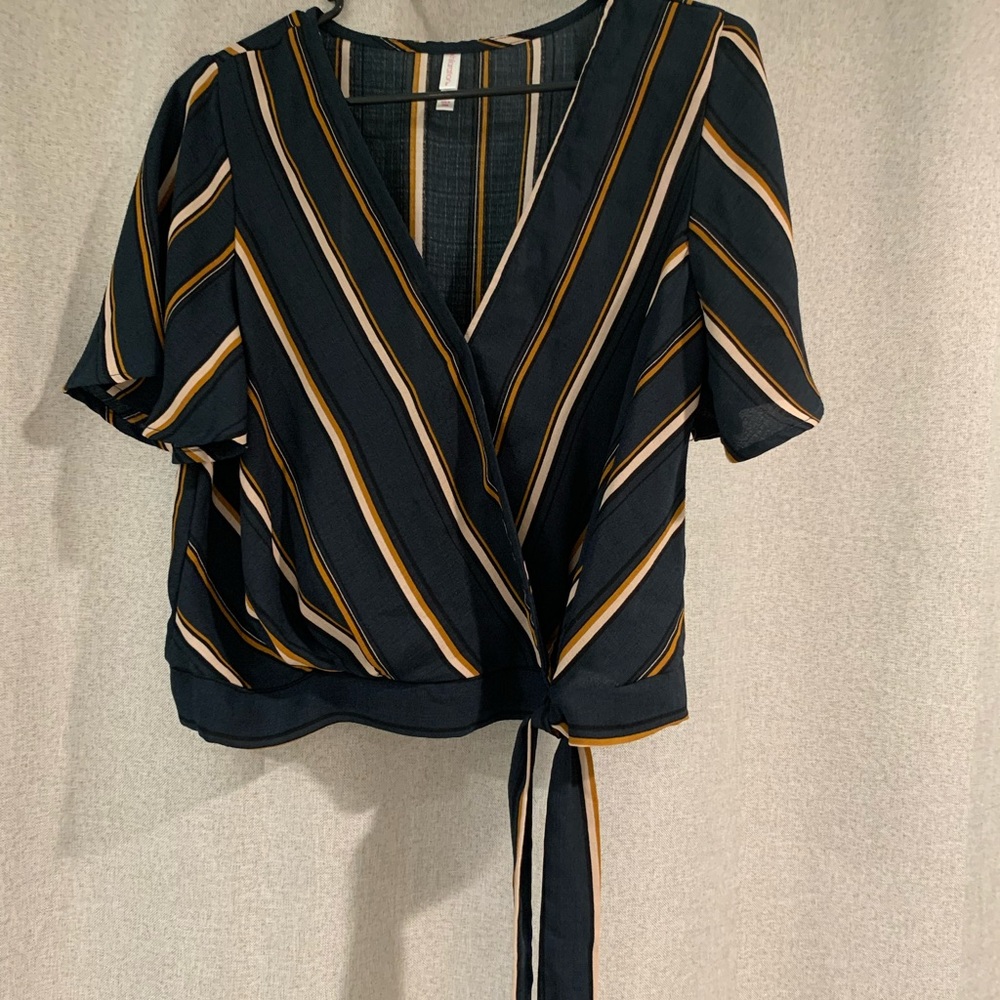 Large crop blouse